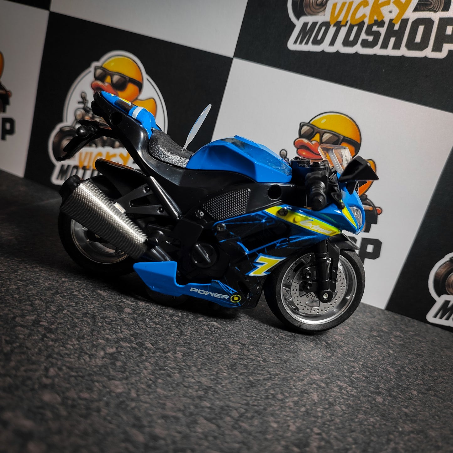 Moto Pistera Azul - My66 1:17