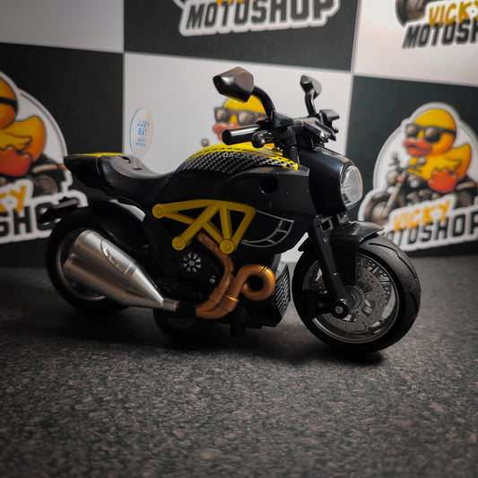 Moto Modelo Ducati Amarilla  - My66 1:17