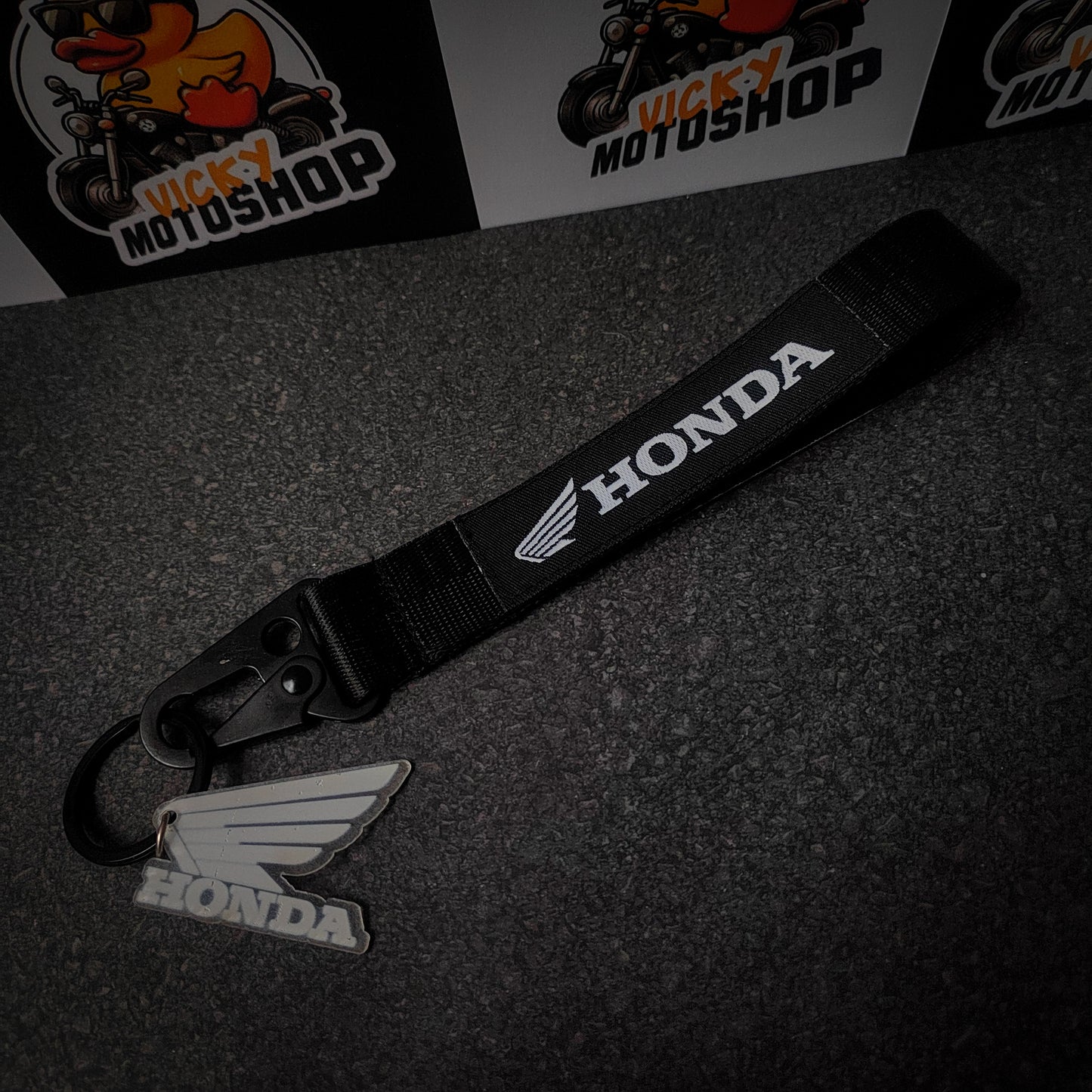 Lanyard de mano Honda Blanco